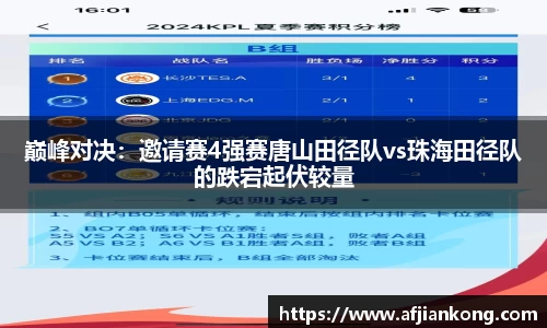 巅峰对决：邀请赛4强赛唐山田径队vs珠海田径队的跌宕起伏较量